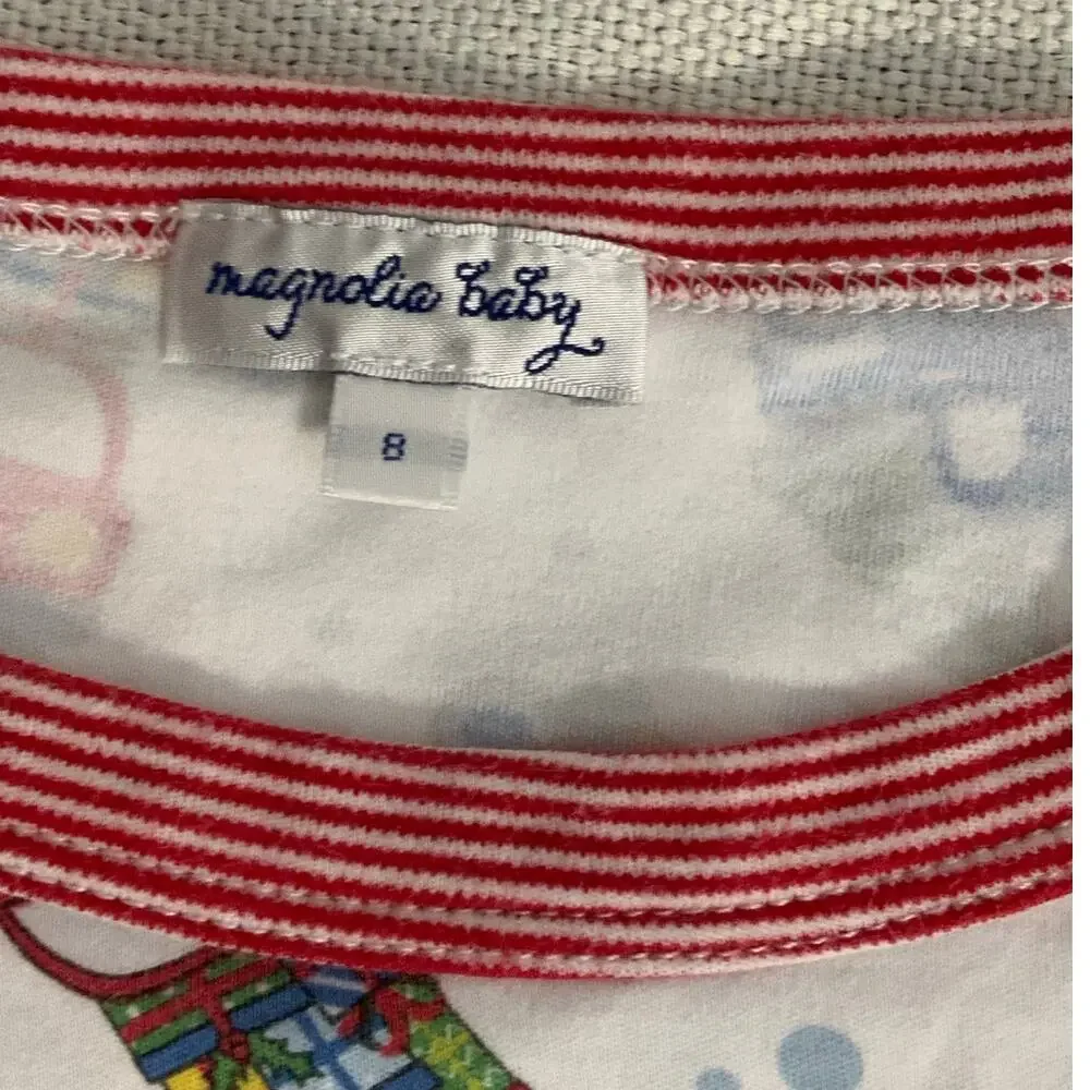 Magnolia Baby Pima‎ Cotton Christmas Pajamas size 8